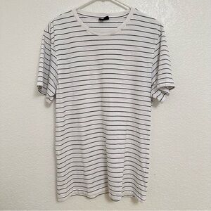 Cotton On White and Black Striped Tee